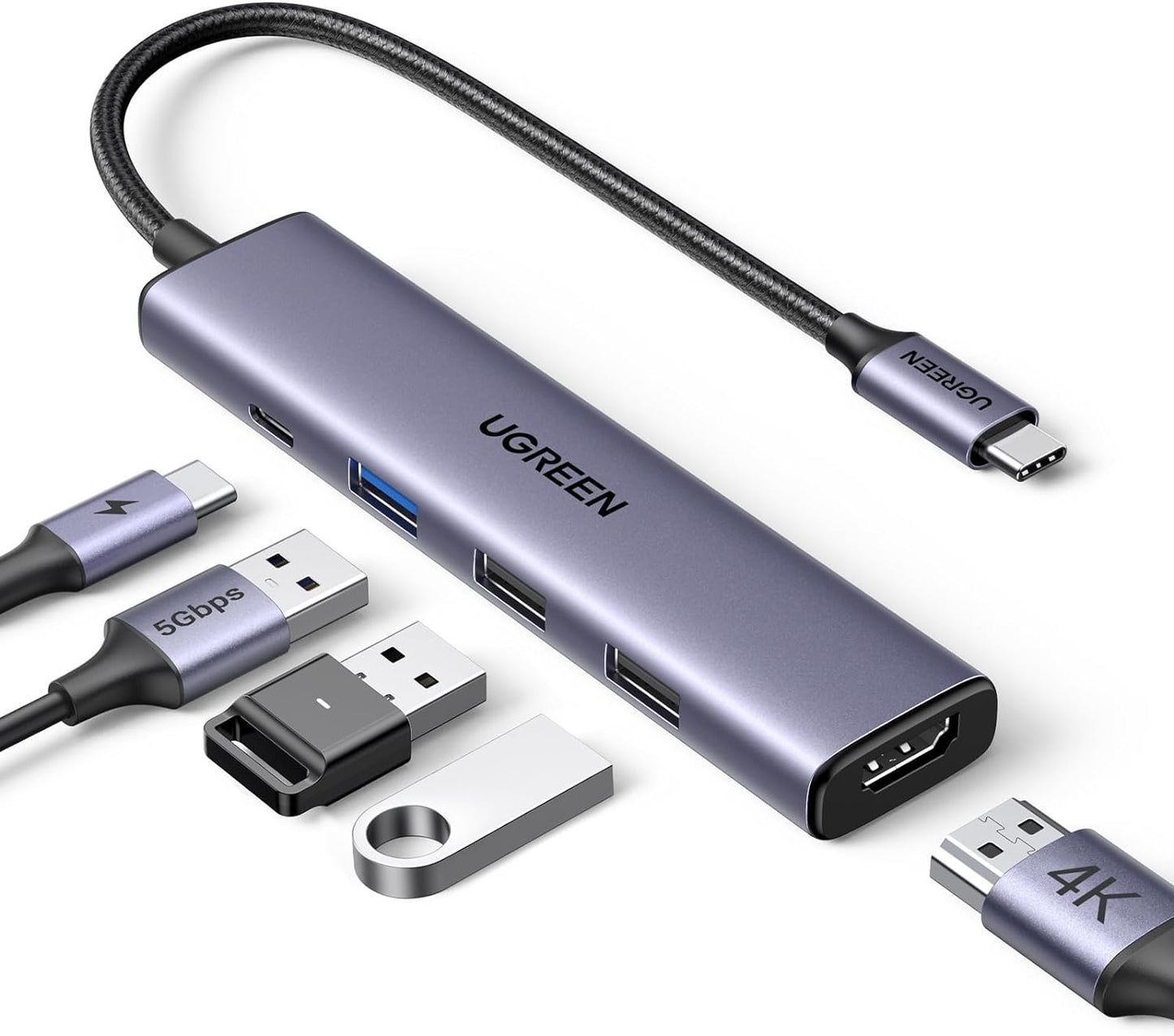 UGREEN Revodok 105 USB C Hub 5 in 1 Dock